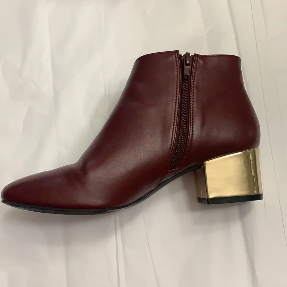 Marc New York burgundy ankle boots Size 7 - Picture 4 of 17